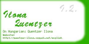 ilona quentzer business card